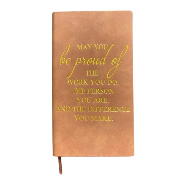 Other - Brown Journal with Gold Motivational Text